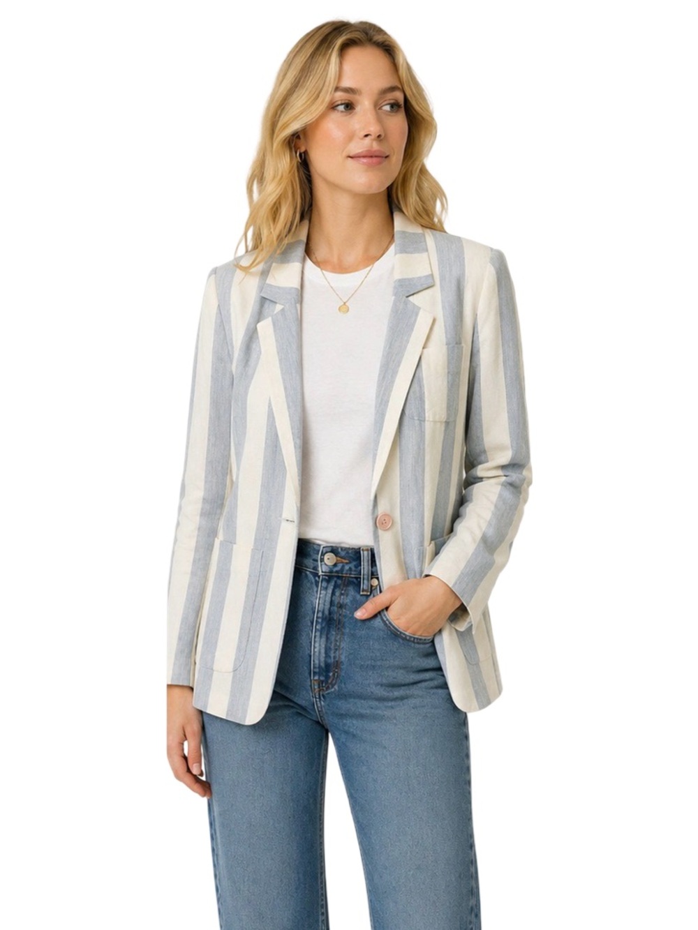 Vintage Striped Blazer. EUC